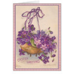 Panier des fleurs de Pâques Cartes