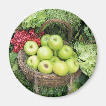 Panier des pommes aimant