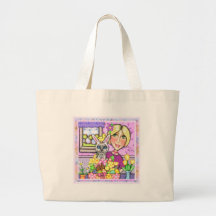 Panier et Madame sac fourre-tout de cadeau de Pâqu