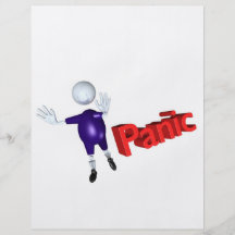 panique prospectus avec motif