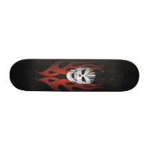Panneau 2 de crâne de tatouage planche à roulette