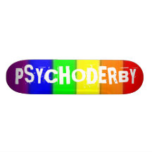 PANNEAU D'ARC-EN-CIEL DE PSYCHODERBY PLATEAUX DE SKATEBOARDS