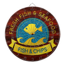 Panneau de dard de poisson frais et de fruits de m