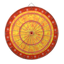 Panneau de dard réglementaire d'orange et d'étoile jeux de fléchettes