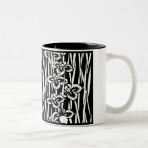 panneau de fleur tasse