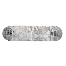 Panneau de papier chiffonné de patin planches à roulettes customisées
