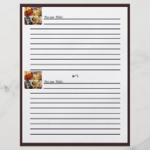 Panneau de quatre desserts sur les cartes brun cho prospectus personnalisés