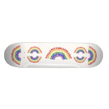 Panneau frais d'arc-en-ciel plateaux de skate