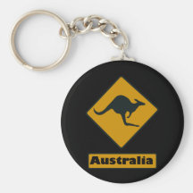 Panneau routier de l'Australie - croisement de kan Porte-clés
