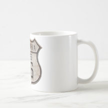 Panneau routier historique de route tasse