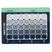 Panneau sec d'effacement de calendrier chic urbain tableaux éffaçables à sec