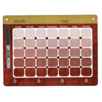 Panneau sec d'effacement de calendrier chic urbain tableaux éffaçables à sec