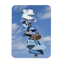 Panneaux routiers de surf magnets en rectangle