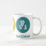 Pantomime d'amour de paix mug à café