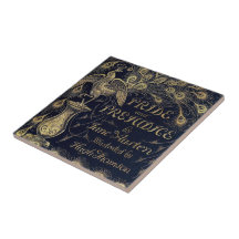 Paon antique de fierté et de préjudice de Jane Aus Carreau En Céramique