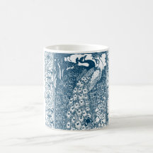 Paon de Nouveau d'art Mug