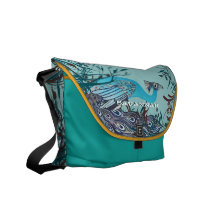 Paon vintage de Nouveau d'art vous choisissez des  Sacoches