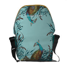 Paon vintage vous choisissez des couleurs sacoche