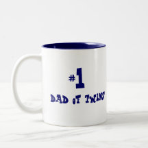 papa #1 des jumeaux tasses