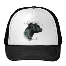 Papa 2 de bull-terrier du Staffordshire Casquettes