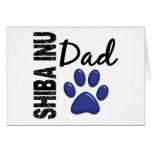 Papa 2 de Shiba Inu Carte De Vœux
