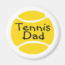Papa 2 de tennis aimants