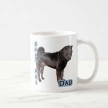 Papa 4 de Shar-Pei de Chinois Tasse À Café