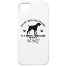 Papa à poils durs allemand de chien d'indicateur coques iPhone 5