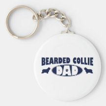 Papa barbu de colley porte-clé
