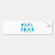 Papa bear bumper stickers