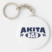 Papa d'Akita Porte-clé