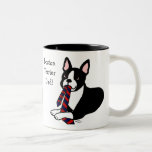 Papa de Boston Terrier avec la cravate 2 Tasse
