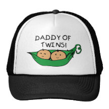 Papa de cosse de jumeaux casquettes de camionneur