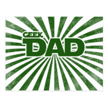 Papa de geek cartes postales