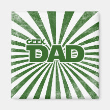 Papa de geek magnets pour réfrigérateur