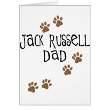 Papa de Jack Russell Cartes De Vœux