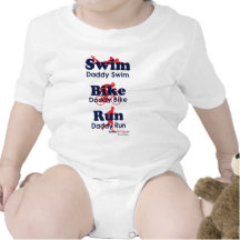 Papa de triathlon barboteuse