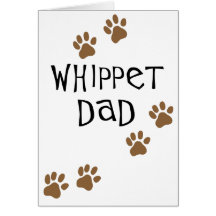 Papa de whippet pour des papas de chien de whippet carte de vœux