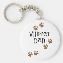 Papa de whippet pour des papas de chien de whippet porte-clés