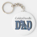 PAPA d'or de griffonnage Porte-clefs