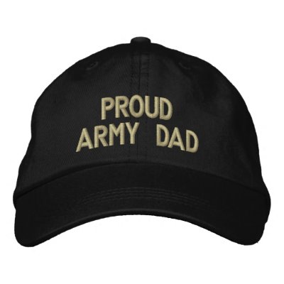 Papa fier d'armée chapeau brodé