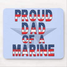 Papa fier d'une marine tapis de souris