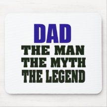 Papa l'homme le mythe la légende Mousepad Tapis De Souris
