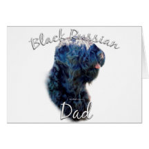 Papa noir 2 de Terrier de Russe Cartes