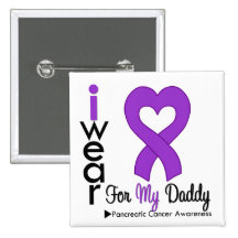 Papa pourpre de soutien de ruban de Cancer pancréa Badges Avec Agrafe
