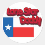 PAPA SOLITAIRE D'ÉTOILE ! PAPA DU TEXAS ! AUTOCOLLANTS