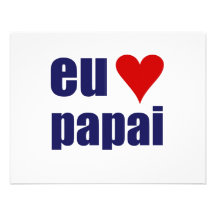 papai d'AMO d'Eu Invitations Personnalisées