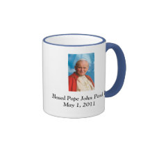 Pape Jean Paul II béni Tasse