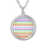 Papercraft coloré : Patchwork de point de poinçon Collier Personnalisé