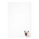 Papeterie de bouledogue papier à lettre customisable